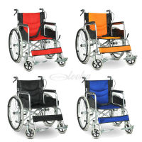 〖รับประกัน 2 ปี〗Wheelchair 16/24นิ้ว วีลแชร์ การพับ Walker กรอบสแตนเลส สําหรับผู้สูงอายุ/ผู้ป่วย/คนพิการ Travelรถเข็นวีลแชร์ เก้าอี้วีลแชร์แบบพับเก็บได้แบบง่ายๆ รถเข็นเกรดโรงพยาบาลเก้าอี้วีลแชร์แบบพับเก็บได้แบบง่ายๆ