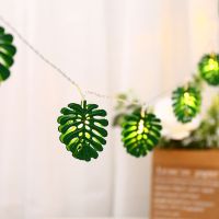 10LED Leaf Garland Lamp for New Year Vine LED Fairy String Lights For Christmas Wedding Party Green Decor