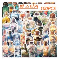 【LZ】❖❉⊙  Vintage Cute Animal Bottle Stickers Pack para crianças decalques de graffiti Scrapbooking bagagem laptop skate notebook carro 100 pcs 50pcs