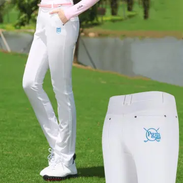 Women Summer Golf Pant Spring Golf/Tennis Pants High Elastic Slim Trouser  Ladies Breathable Quick- Dry Trousers Zipper Split