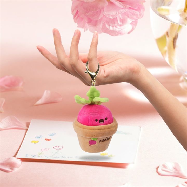 boyroom-2023ของเล่นแครอทใหม่พวงกุญแจกระถางดอกไม้น่ารักๆของสะสมตุ๊กตาการ์ตูนสัตว์ยัดนุ่นสำหรับเด็กและผู้ใหญ่