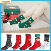 WENYOU Cute Year Women Christmas Cotton Socks Xmas Gifts Sockings Santa Claus Sock