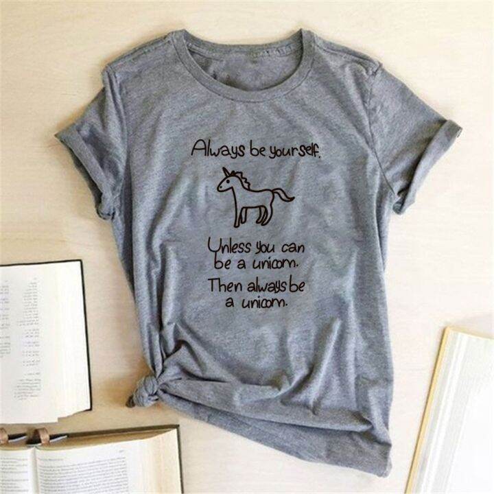 always-be-yourself-unicorn-letter-print-t-shirts-women-t-shirt-tops-women-cal-shirt-femme-tee-korean-style-ropa-para-mujer