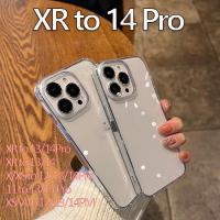 เคสโทรศัพท์มือถือ ป้องกันกล้อง ขนาดใหญ่ สําหรับ XR ถึง 14 Pro XR 13 Pro XR 14 Pro XR ถึง 13 14 Pro