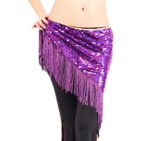 【cw】 Wholesale belly dance belt for girls hip scarf tassel sequins women 【hot】