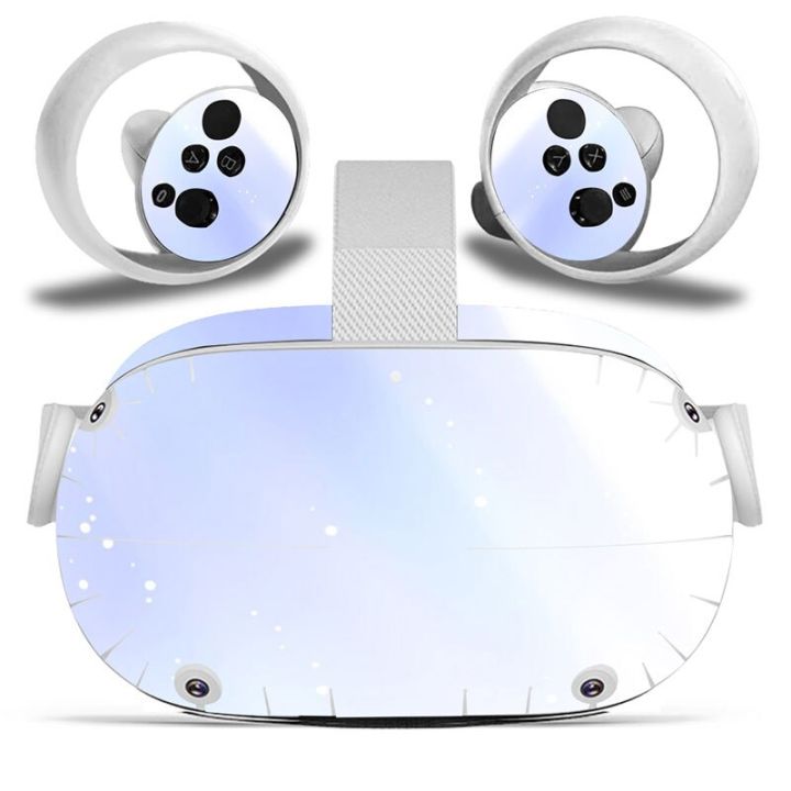 (MQ รูปแบบใหม่) สำหรับชุดหูฟัง Oculus Quest 2เข้ากันได้สติ๊กเกอร์ตกแต่งความเป็นจริงเสมือน VR ผิว # TN-OQVR2-0256กรอบและที่คลุม