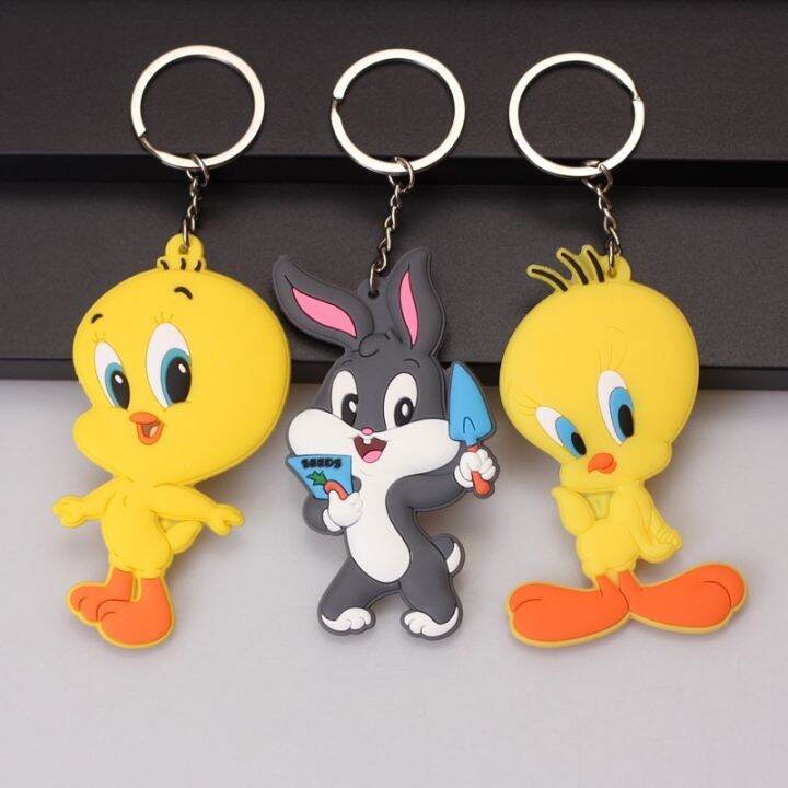 【Ready Stock】 Tweety TweetyBird Rabbit Keychains Double Side Soft