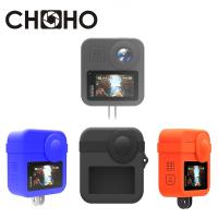 ตัวครอบเลนส์ยางเคสนิ่มซิลิโคนสำหรับกล้อง Gopro อุปกรณ์ตกแต่งรถป้องกันสำหรับกล้อง Go Pro 360