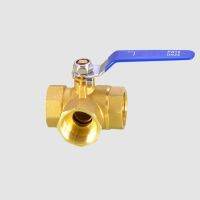 BSP Female Brass Full Port T-Port L-Port 3 Way Ball Valve Connector Adapter For Water Oil Air Gas Valves