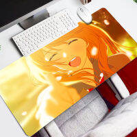 Japan Anime Kaori Miyazono Gaming Mousepads Mouse Pad Fashion Cute Laptop XXL Computer Mouse Mat 800x300mm Mousepad HD Large XL Gamer Desk Keyboard Play Mats Locking Edge