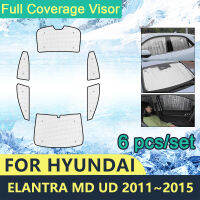 อุปกรณ์ป้องกันแสงแดดแบบเต็มสำหรับ Hyundai Elantra 2011 2012 2013 2014 2015 MD UD รถ Windshields อุปกรณ์เสริม Visor Sun Protection Windows