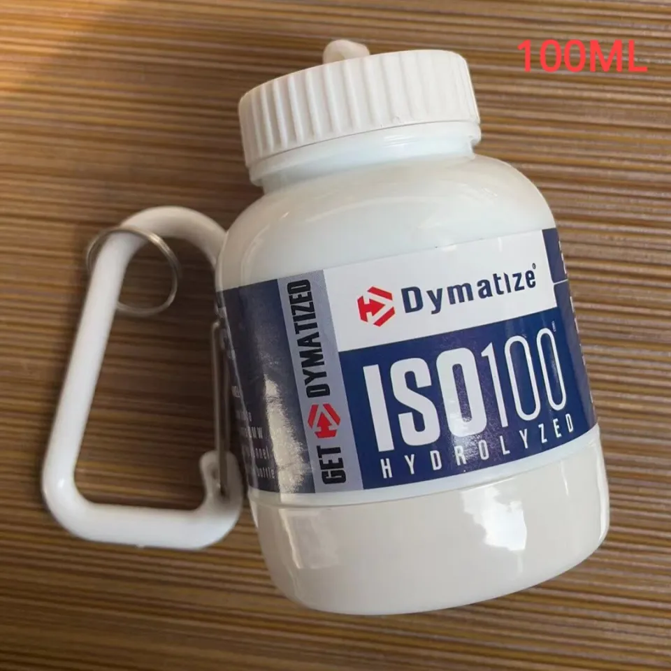 100/200ML Portable Mini Protein Powder Bottle with Keychain Health