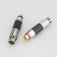 ใหม่ Audiocast โรเดียมชุบ XLR To RCA Adapter RCA ชาย XLR ชายหญิงอะแดปเตอร์ XLR To RCA หญิงปลั๊กอะแดปเตอร์