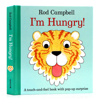 Im hungry English original picture book Im hungry young childrens English Enlightenment cognition cardboard book parent-child interaction flipping Book touch Book Animal Science enlightenment dear zoo and author rod Campbell