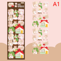 hedeguoji?1 Sheet Cute Laser Decorative Cartoon Stickers for Photos Frame