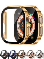 Screen Protector for Apple Watch Case Ultra 49mm accessories Straight Edge Cover glass iWatch serie 8 SE 7 4 45mm 41mm 44mm 40mm