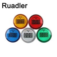 22mm Digital Display Gauge Voltage Indicator Lamp Voltmeter Lights Tester Measuring Range 20V -500V