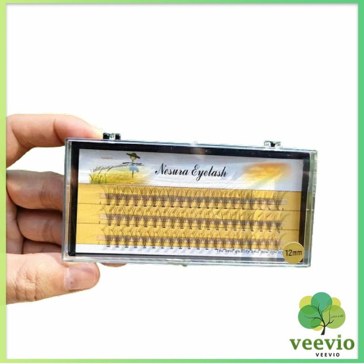 veevio-ช่อขนตาปลอมสไตล์ธรรมชาติ-10d-8-10-12-มม-false-eyelashes