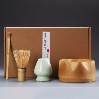 Handmade Home Easy Clean Matcha Tea Set Tool Stand Kit Bowl Whisk Scoop Gift Ceremony Traditional Japanese Tea Sets Accessories