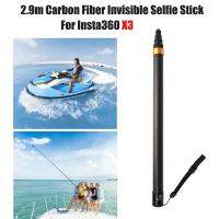 290cm Carbon Fiber Invisible Extended Edition Selfie Stick For Insta360 X3/ONE X2/ONE RS/ONE R 2.9m Camera Accessories For GoPro