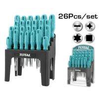 TOTAL ไขควง 26 ตัวชุด พร้อมแท่นวาง รุ่น THTDC252601 (26 Pcs screwdriver set)