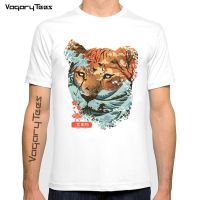 Japanese Ukiyo Tiger Wave Printed Streetwear T Shirts 2022 Summer Mens Hip Hop Casual Short Sleeve Tops Tees Male Tshirts