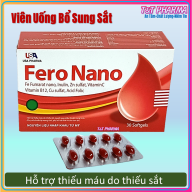 Viên uống Fero Nano bổ sung Sắt, Acid Folic cho người thiếu máu não, phụ nữ mang thai và sau sinh - Hộp 100 viên thumbnail
