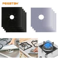 1/4PCS Gas Stove Protectors Cooker Covers Liner Cleaning oil proof Pad Stove Stovetop Burner Protector Kitchen Mat Accessories