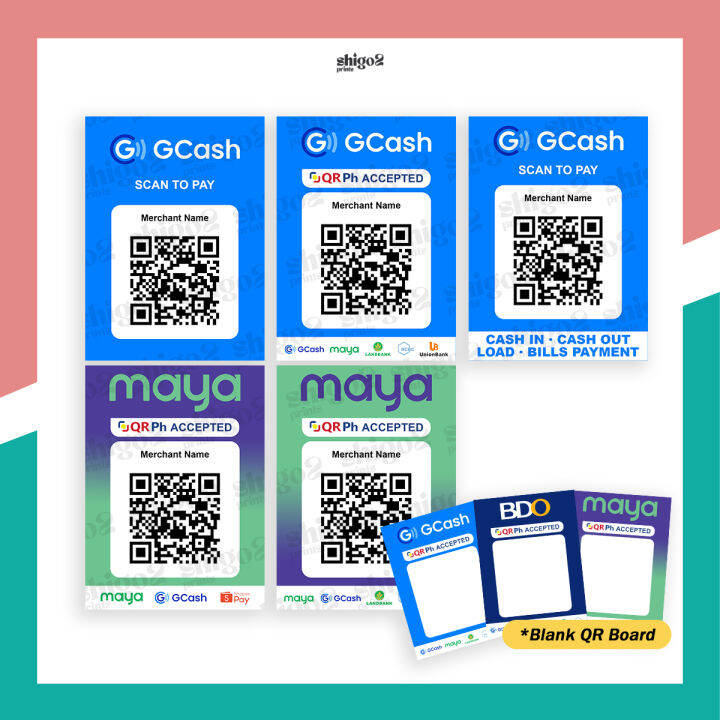 Gcash Maya Scan to Pay QR Code Standee | Lazada PH