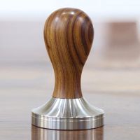 Coffee Tamper Wood Handle Coffee Powder Hammer 58.35Mm Cafe Accessories