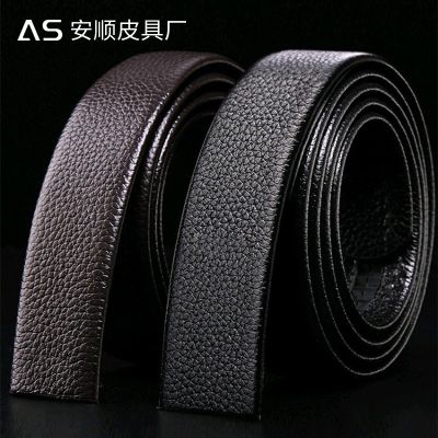 layer cow leather belt man male factory wholesale belts agio litchi grain ○◄◐
