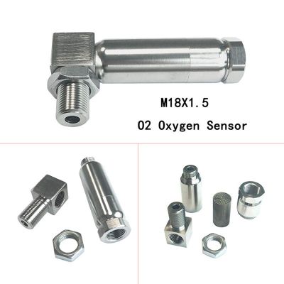 JIAX New Oxygen Sensor Angled Extender Spacer 90 Degree M18 X 1.5 02 Sensor Extender Car Ternary catalyst Oxygen Spacer Sensor Oxygen Sensor Removers