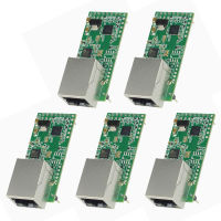 5PCS USRIOT USR-TCP232-T2 Tiny Serial Ethernet Network Converter โมดูล Serial UART TTL To Ethernet TCPIP โมดูล RJ45พอร์ต