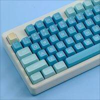 1เซ็ต QX gmk ทะเลเกลือมะนาวข้อความเหมือนกับ PBT คู่ยิงหมวกที่สำคัญ qxa รายละเอียดปุ่มกดสำหรับ MX สวิทช์กลไกแป้นพิมพ์64 68 96 980