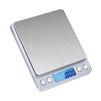 0.01g x 500g Mini Digital Pocket Scale Electronic Weighing Kitchen Scale Measuring Cooking Tools Stainless Steel
