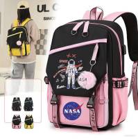 Stitch astronaut Backpack for Women Men Student Large Capacity Waterproof Printed Laptop Bag Multipurpose Bags