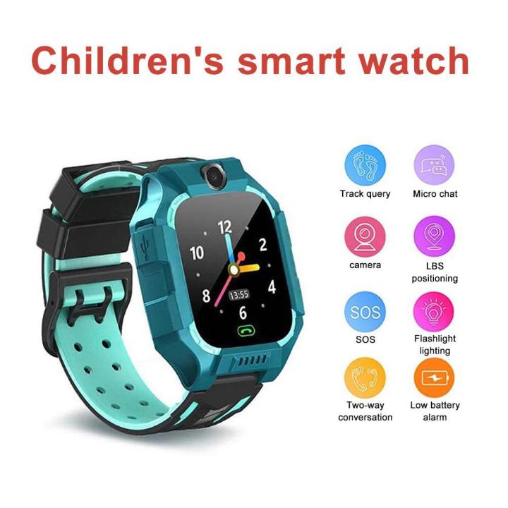 นาฬิกามือถือสีแดงสมาร์ทโฟนกันน้ำดูสำหรับวันหยุดสำหรับเด็ก