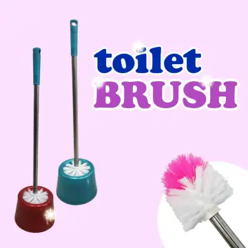 1pc Random Color Toilet Cleaning Brush, Simple Plain Color Toilet Brush For  Bathroom