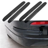 【DT】4Pcs Carbon Fiber Car Front Rear Bumper Protector Guard Corner Strips Anti-collision Trim Strips Auto Protector Bar Car Styling  hot