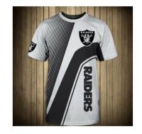 Oakland Raiders t shirt 3d short sleeve o neck gift for fan NFL