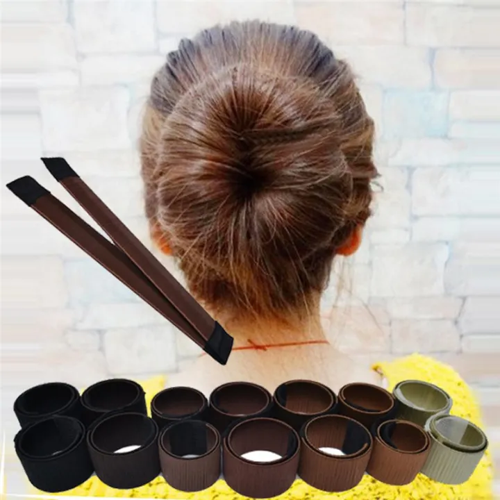 Fashion Hair Bun Maker Styling Disk Donut Former Foam French Twist Magic  Tool for Girls Ladies | Lazada PH