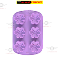 แม่พิมพ์สบู่ ซิลิโคน ดอกลีลาวดี 70กรัม 6หลุม ขนาดหลุม 6.5x 6.5x2.5cm Frangipani Plumeria Flower Silicone Mold แม่พิมพ์ทำสบู่ แม่พิมพ์ทำวุ้น แม่พิมพ์ทำขนม ถาดทำน้ำแข็ง ถาดซิลิโคลน แม่พิมพ์ซิลิโคน แม่พิมพ์สบู่ แม่พิมพ์วุ้น แม่พิมพ์ขนม