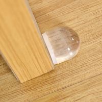 【LZ】 Door Stop Transparent Acrylic No Need Punch Anti-Collision Buffer To Protect Wall And Furniture Self Adhesive Floor Door Stopper