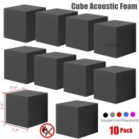 Make Friend 10Pcs 15x15x15cm Studio Acoustic Foam Fireproof Wall Corner Cube Audio Sound Absorption Foam Bass Trap Accessories Cables