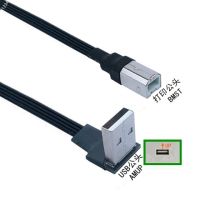 Usb2.0สำหรับข้อศอกสายการพิมพ์ Usb แบบตรงไปยังการพิมพ์ข้อศอกพอร์ต Usb A ปฏิวัติ B ข้อศอกชาย90องศา