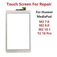 หน้าจอสัมผัสสำหรับเหมาะสำหรับ Huawei Mediapad M2 7 8 10.1 T2 10 Pro Digitizer จอแสดงผล LCD ของเซนเซอร์กระจกหน้าแผงอะไหล่ทดแทน