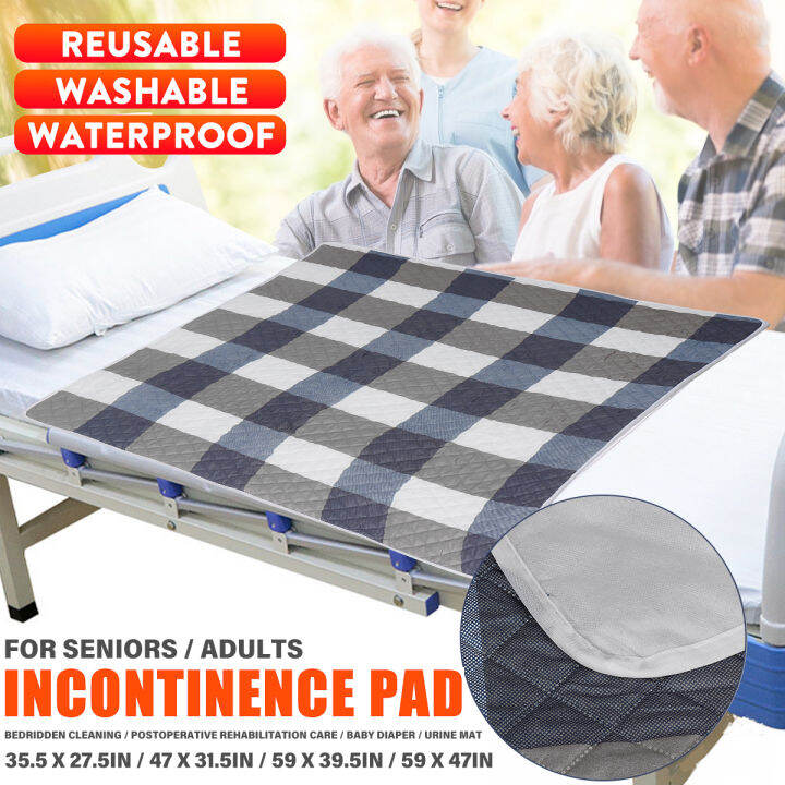 Urine Mat Elder Breathable Bed Protector Adult Diaper Nappy Beding Sheet Cloth Washable