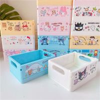 ZENGD Kawaii อะนิเมะปริมณฑล Stackable Melody Pom Pom Purin Cinnamoroll ที่เก็บเสื้อชั้นในกล่องการจัดเก็บของเบ็ดเตล็ดกล่องเก็บของพับได้โต๊ะเก็บของ