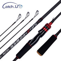 Catch.u Fishing Pole Carbon Fiber SpinningCasting Fishing Rod 3 Top for River Lake Reservoir Pond Stream with Carp Fishing