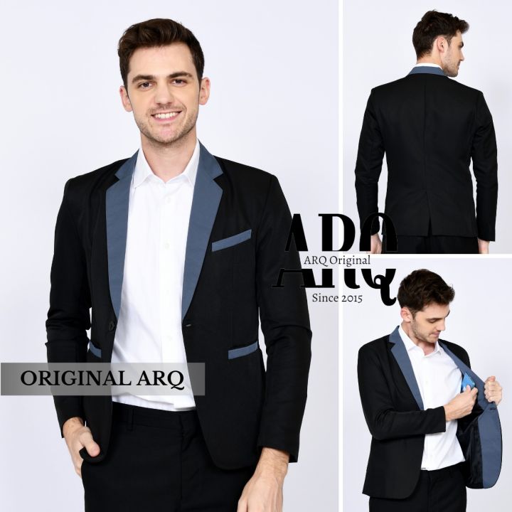 Jas Pria Dewasa Slimfit Formal Gaya Casual Keren Terbaru / Jas Cowok ...